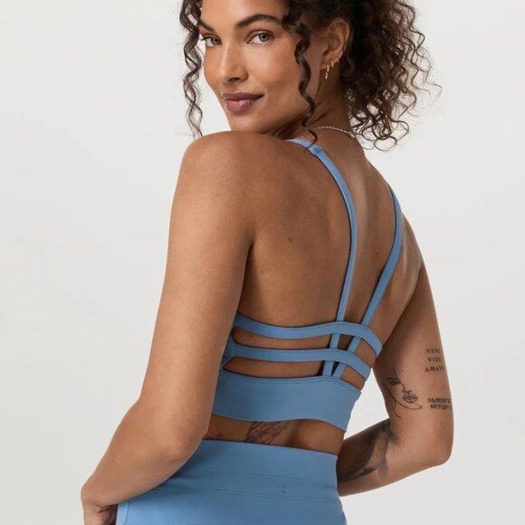 New Vuori Yosemite Longline Bra Light French Blue Women's Small S $64 - Picture 5 of 5
